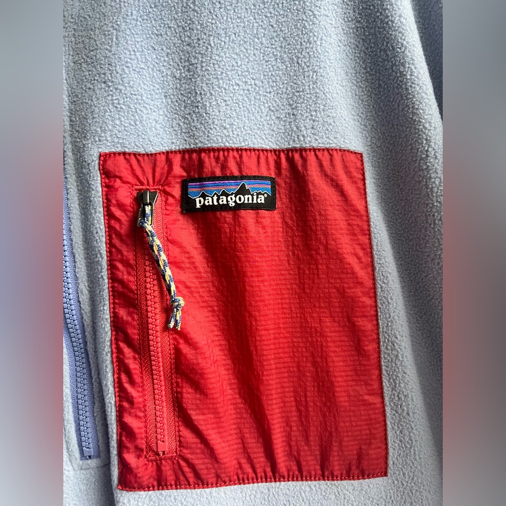 Patagonia Women’s Synchilla Microdini 1/2-Zip Fleece Pullover, Blue, Sz - XL - Picture 6 of 10